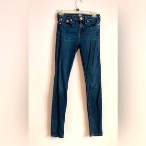 True Religion Mid Rise Skinny denim jeans